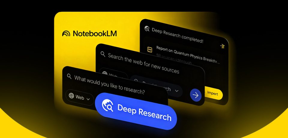 Search is now deeper than ever before. Google's integrated smart platform, NotebookLM, offers a deep search feature.2