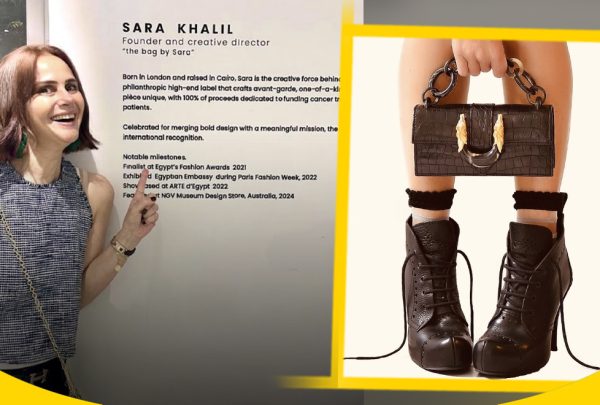 The story of an Egyptian bag making a global mark Opening of the first official branch of the Egyptian brand Thebag by Sara in London2