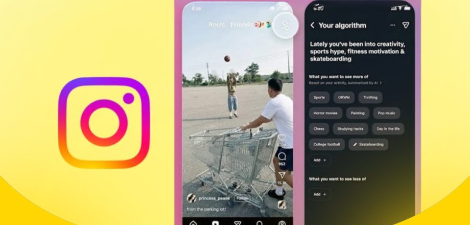 Instagram won't impose anything on you Instagram uses a new tool, Your Algorithm, to control its content prediction algorithm. Instagram won't impose anything on you Instagram uses a new tool, Your Algorithm, to control its content prediction algorithm.